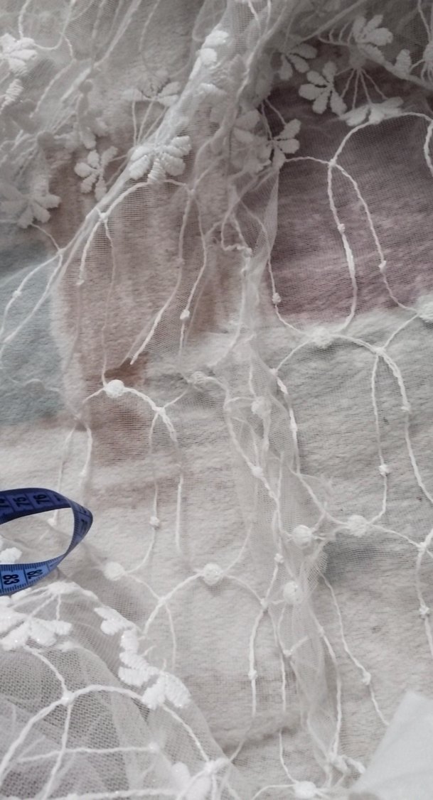 Bohem Beyaz Dantel Perde - Görsel 2