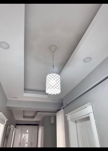 Beyaz Kristal Süslemeli Sarkıt Lamba - Görsel 4