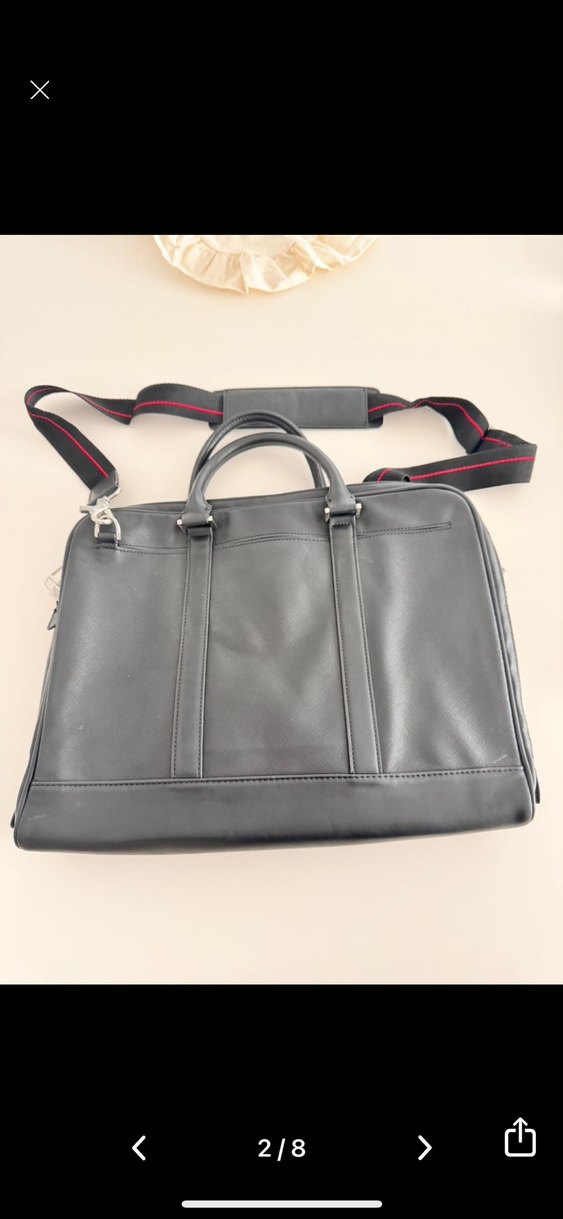 zara Klasik Siyah leptop Evrak Çantası hiç kullanılmadı sıfır - Görsel 2