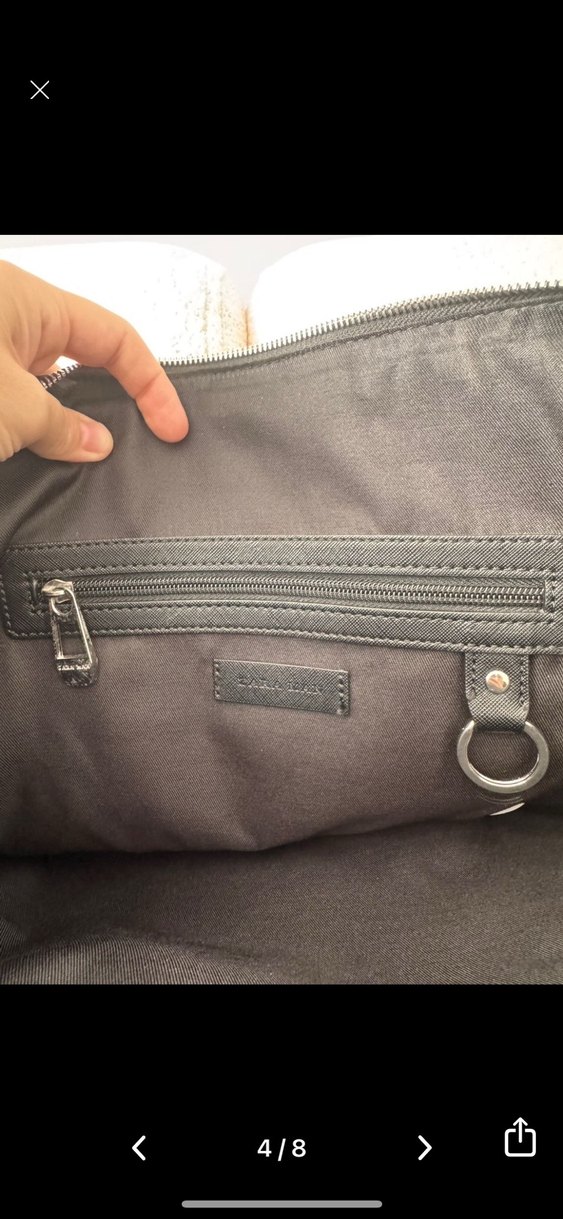 zara Klasik Siyah leptop Evrak Çantası hiç kullanılmadı sıfır - Görsel 4