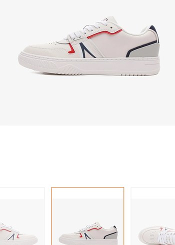 Lacoste Erkek Beyaz Sneaker Velcro Detaylı - Görsel 5