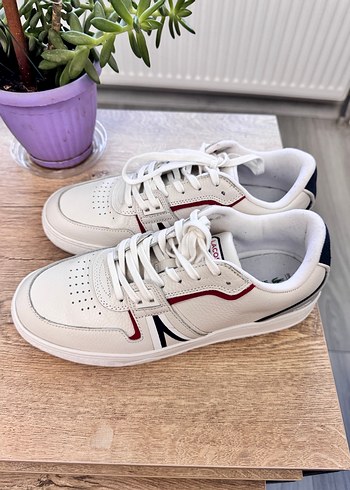 Lacoste Erkek Beyaz Sneaker Velcro Detaylı - Görsel 4