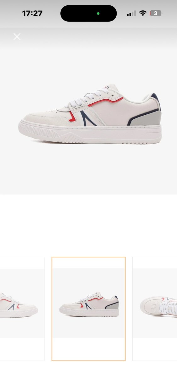 Lacoste Erkek Beyaz Sneaker Velcro Detaylı - Görsel 5
