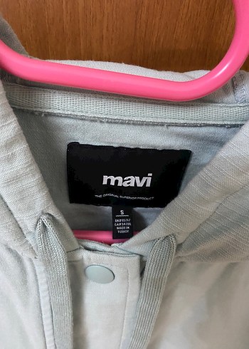 Mavi Düğmeli Kadın Denim Ceket - Görsel 2