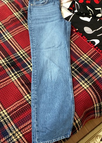 Kadın Mavi Denim Bol Kesim Günlük Jean - Görsel 2