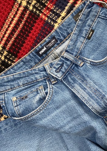 Kadın Mavi Denim Bol Kesim Günlük Jean - Görsel 3