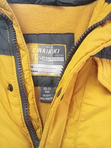11-12 Yaş Beden Erkek çocuk mont
