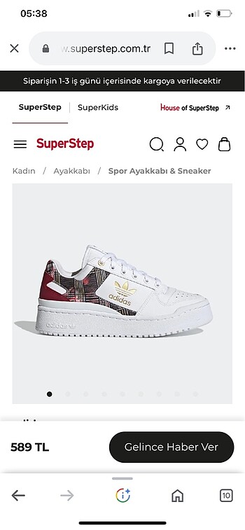 Adidas spor ayakkabı bold serisi 39 numara - Görsel 2