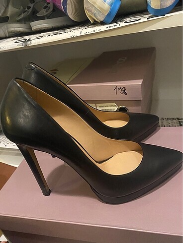 Derimod hakiki deri topuklu platform klasik ayakkabı - Görsel 5