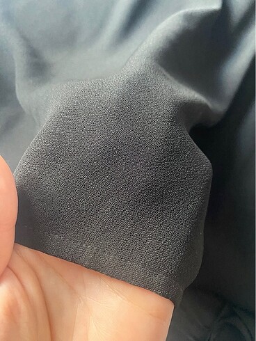 Naramaxx siyah krep elbise midi boy - Görsel 16