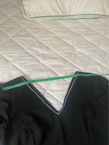 Selen krep kolları şifon midi boy elbise - Görsel 8