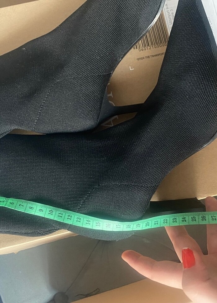 Stradivarius likralı kumaş bot 39 numara - Görsel 3