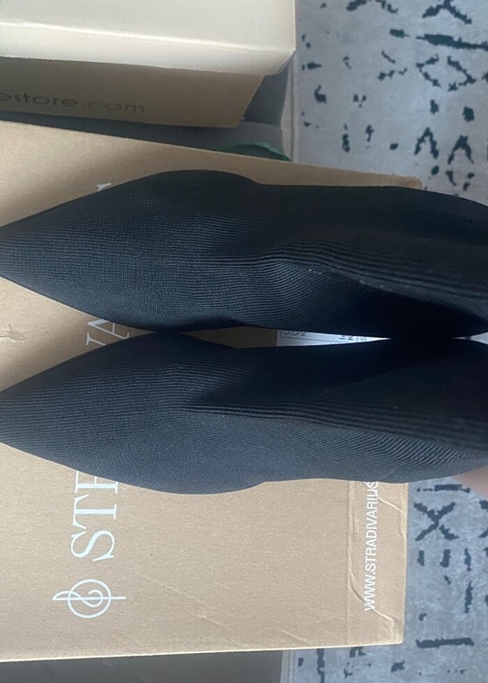 Stradivarius likralı kumaş bot 39 numara - Görsel 5