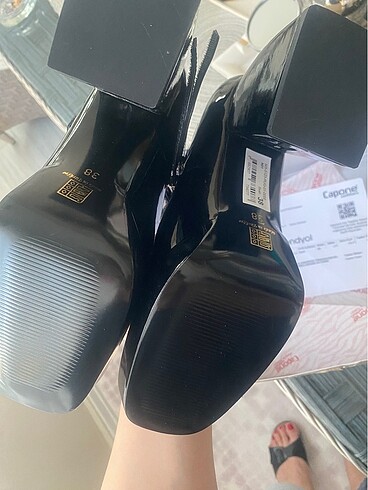 Capone rugan topuklu ayakkabı - Görsel 5