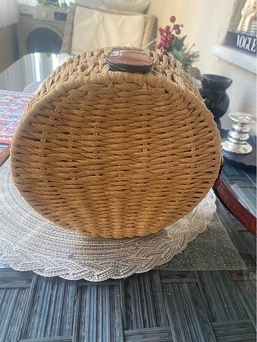 Mango zara hasır çanta Marks & Spencer hasır çanta - Görsel 6