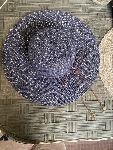 Afrodit hasır şapka zara mango stradivarius bershka polo garage - Görsel 5