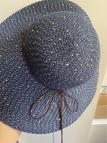 Afrodit hasır şapka zara mango stradivarius bershka polo garage - Görsel 11