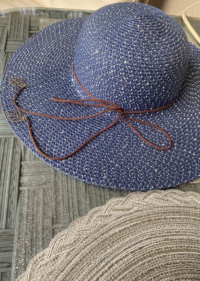 Afrodit hasır şapka zara mango stradivarius bershka polo garage - Görsel 3