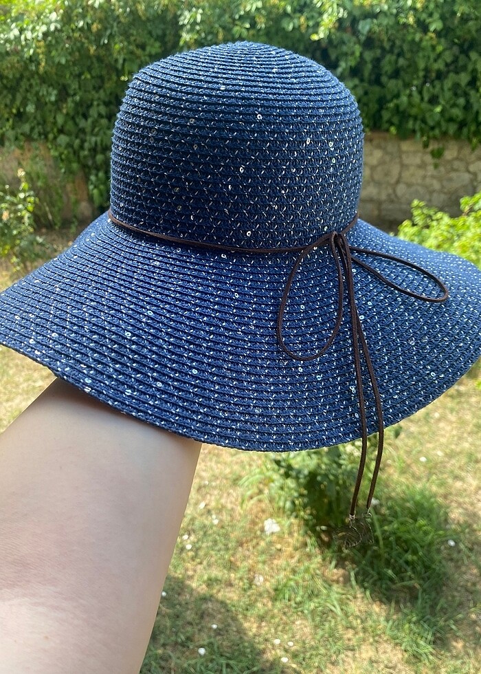 Afrodit hasır şapka zara mango stradivarius bershka polo garage - Görsel 2