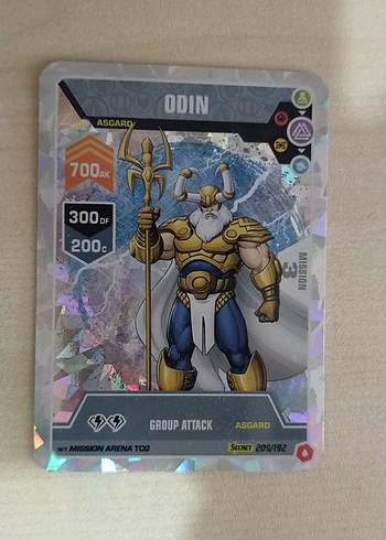 Marvel Mission Arena Odin Secret Rare Kart