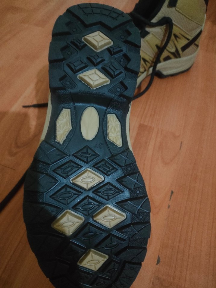 Bej Yılan Desenli Bağcıklı Erkek Outdoor Ayakkabı - Görsel 3