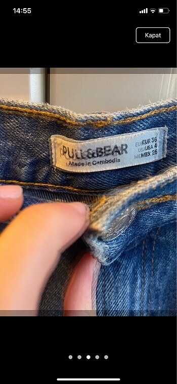 36 Beden PULL&BEAR MOM JEAN