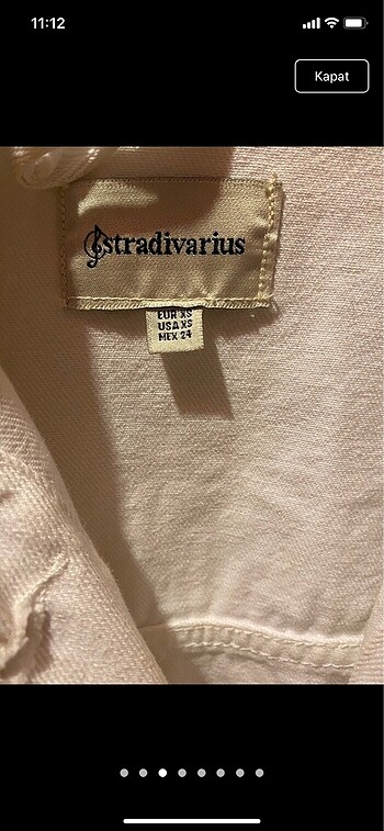 xs Beden STRADIVARIUS KOT CEKET