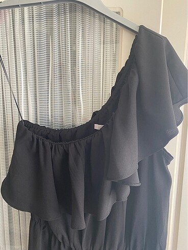 34 Beden siyah Renk H&M Şifon Tulum