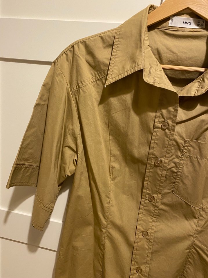 Pamuklu Mango Gömlek - Görsel 3