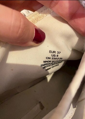 Beyaz Bağcıklı Spor Ayakkabı - Görsel 10