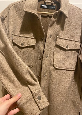 Zara Midi Kadın Kaban - Görsel 5