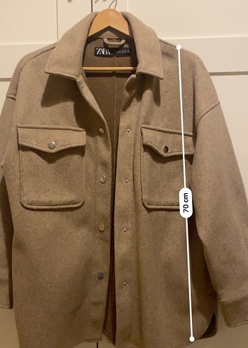 Zara Midi Kadın Kaban - Görsel 10