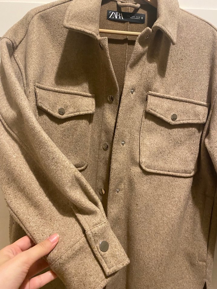 Zara Midi Kadın Kaban - Görsel 5