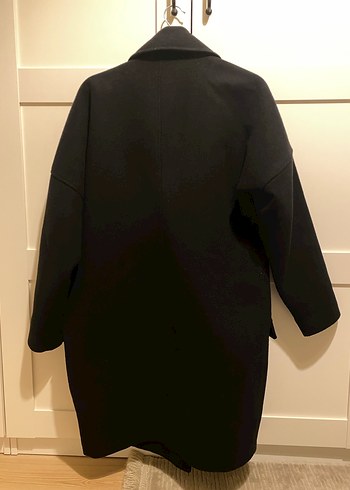 Siyah Kaşe Kaban - Görsel 5