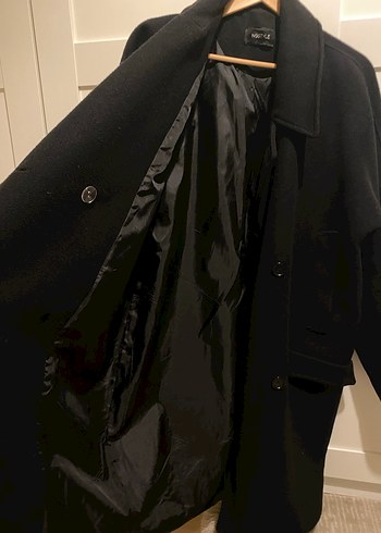 Siyah Kaşe Kaban - Görsel 8