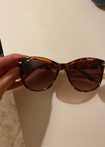 Koyu Kahverengi Retro Kadın Güneş Gözlüğü - Görsel 5