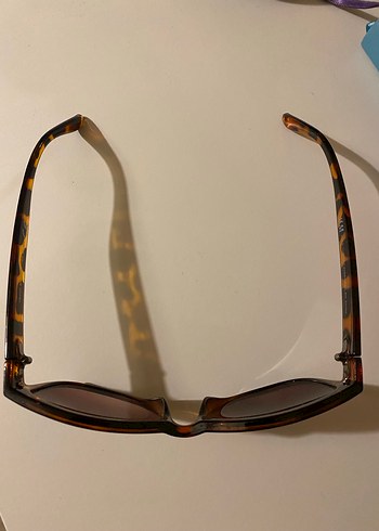 Koyu Kahverengi Retro Kadın Güneş Gözlüğü - Görsel 4