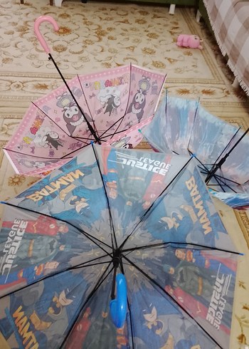 Renkli Püsküllü Kadın Şemsiye - Görsel 7