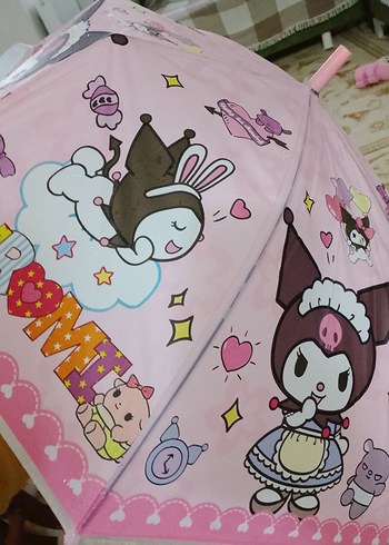 Renkli Püsküllü Kadın Şemsiye - Görsel 8