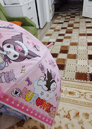 Renkli Püsküllü Kadın Şemsiye - Görsel 13