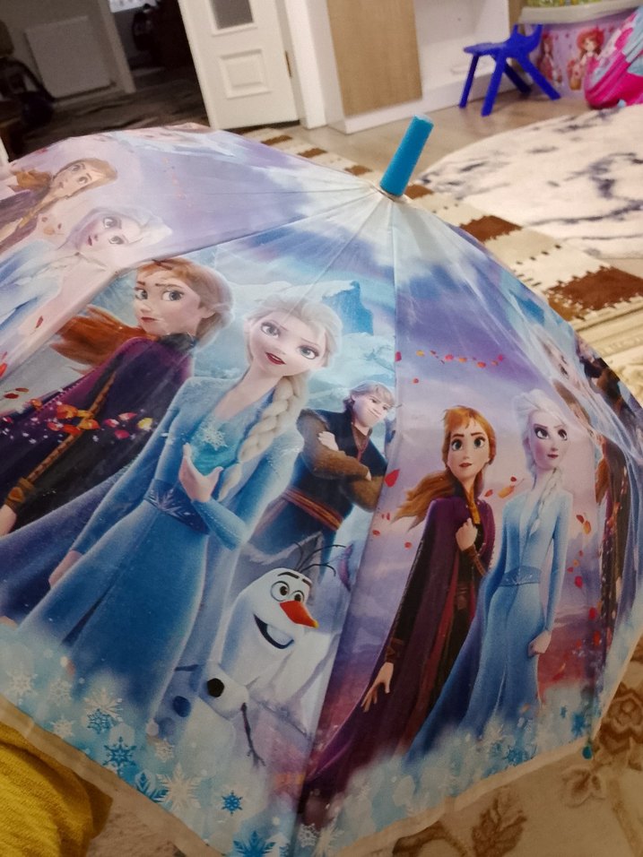 Renkli Püsküllü Kadın Şemsiye - Görsel 3