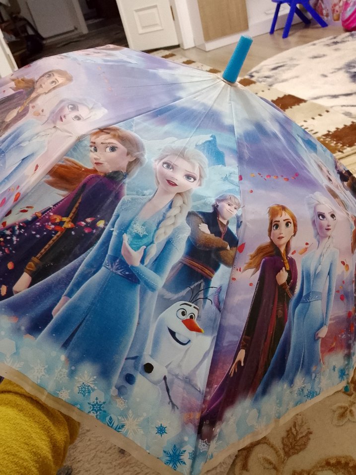 Renkli Püsküllü Kadın Şemsiye - Görsel 2