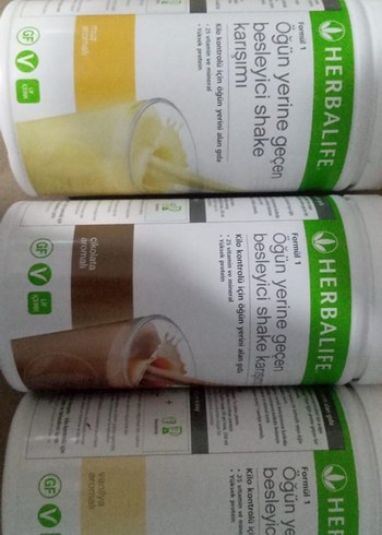 Diğer Herbalife Besleyici Shake Karışımı 3'lü Paket