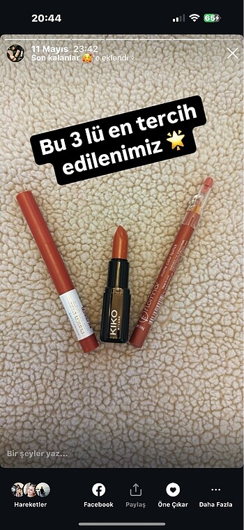 3 lü kombin yaptım sizler için