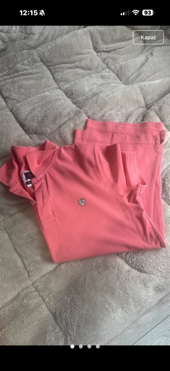 Pembe Düğmeli Hamile Gömleği - Görsel 4