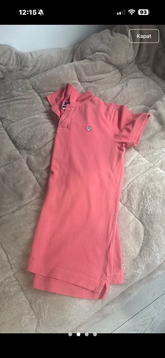 Pembe Düğmeli Hamile Gömleği - Görsel 3