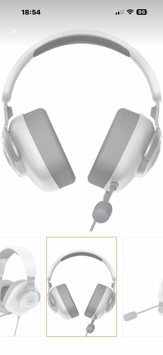 Esnek Yapılı Beyaz Gaming Kulaklık - Görsel 4