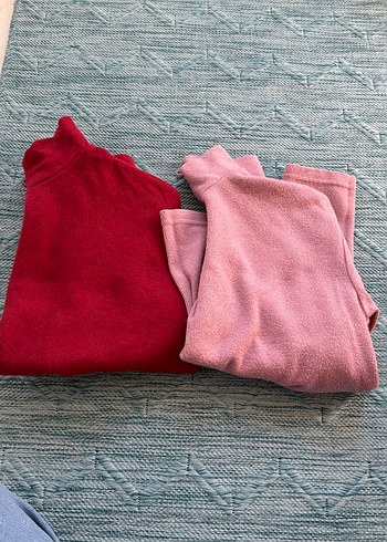 Yarım Fermuarlı Pembe Kadın Sweatshirt - Görsel 2
