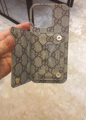 Kahverengi Buckle Detaylı Telefon Kılıfı - Görsel 5