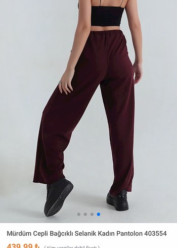 Mürdüm Cepli Bağcıklı Kadın eşofman - Görsel 3